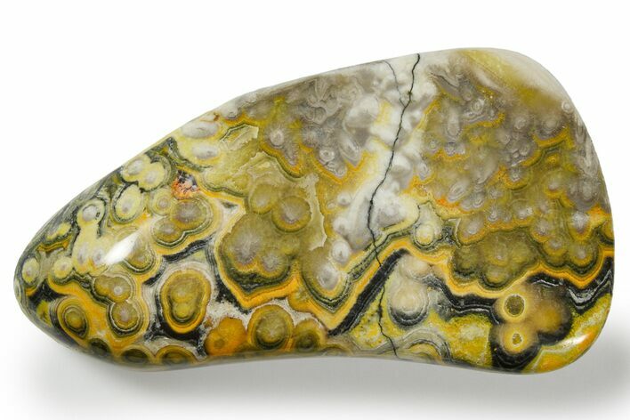 Polished Bumblebee Jasper - Mount Papandayan, Indonesia #261848